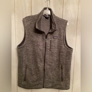 Patagonia Better Sweater‎ Vest Mens Extra Large Gray Full Zip Fleece